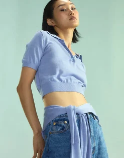 Sale Cynthia Rowley Aspen Knit Polo PRWKL