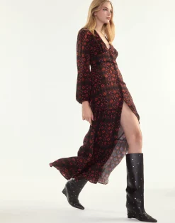 Hot Cynthia Rowley Autumn Maxi Dress GEOBLRD
