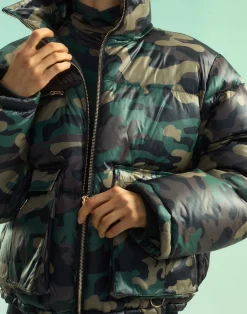 Fashion Cynthia Rowley Backcountry Puffer Jacket GRNCAM