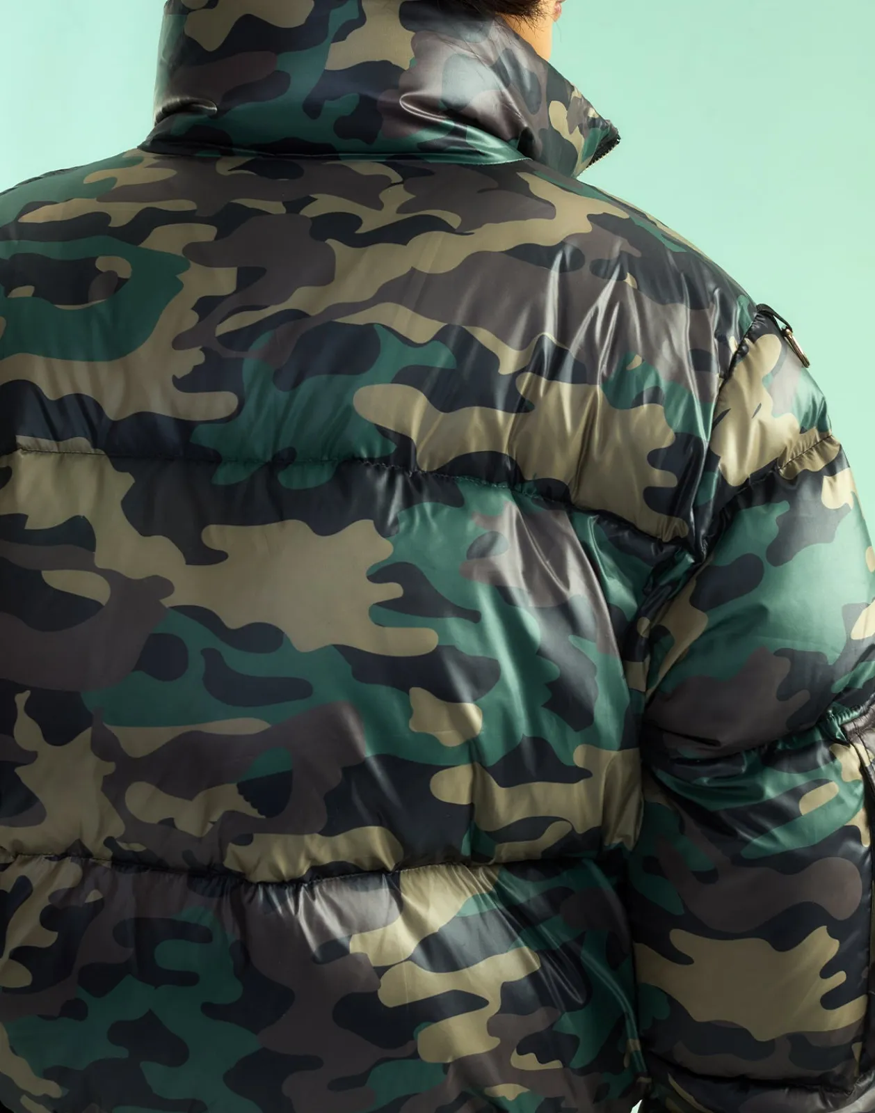 Fashion Cynthia Rowley Backcountry Puffer Jacket GRNCAM