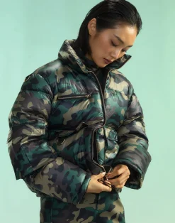 Fashion Cynthia Rowley Backcountry Puffer Jacket GRNCAM