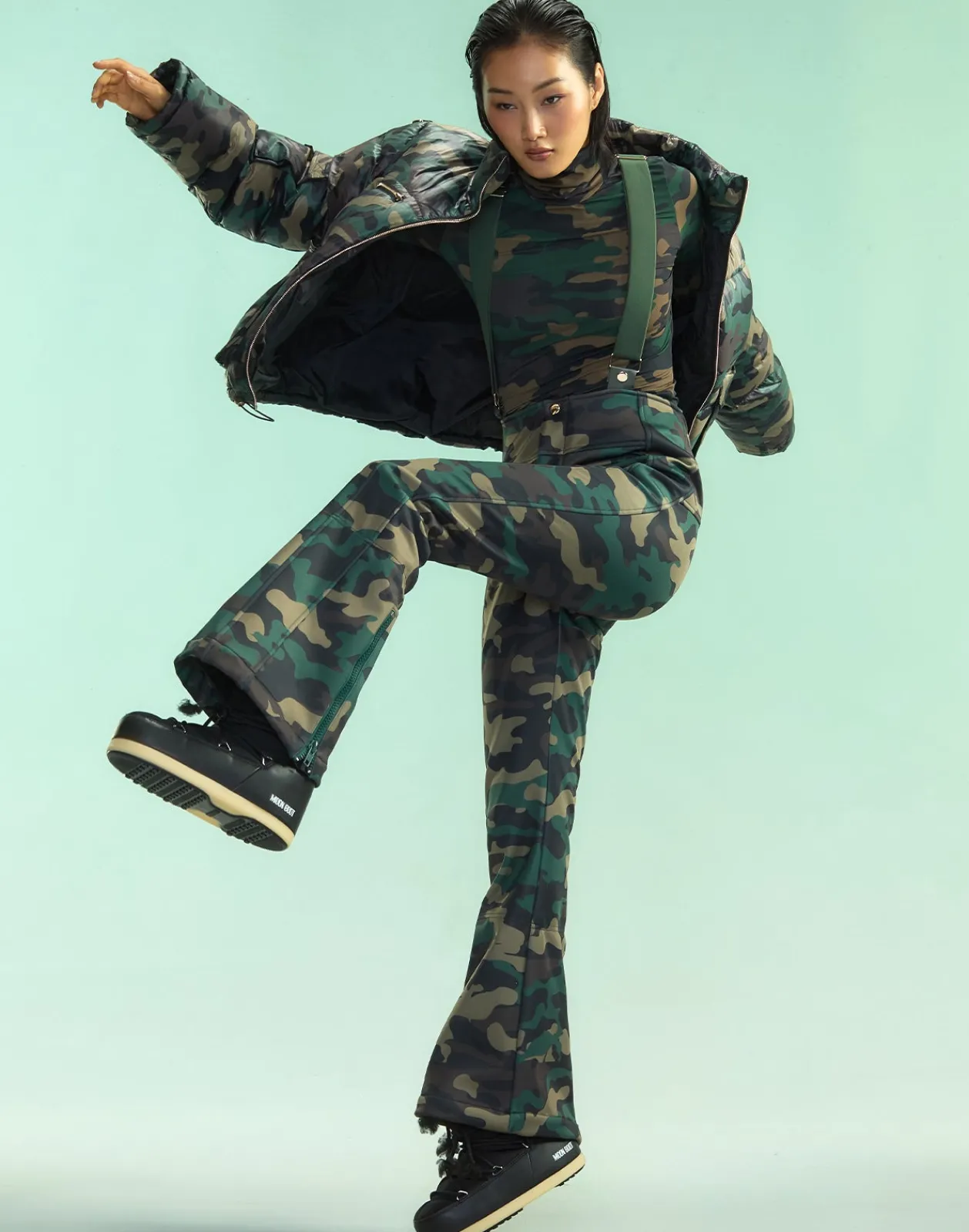 Fashion Cynthia Rowley Backcountry Puffer Jacket GRNCAM