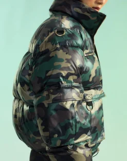 Fashion Cynthia Rowley Backcountry Puffer Jacket GRNCAM