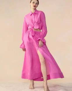 Clearance Cynthia Rowley Baleira Skirt HTPNK