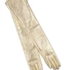 Best Cynthia Rowley Bea Long Metallic Leather Gloves