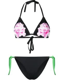 Best Cynthia Rowley Becca String Bikini Top BLACK