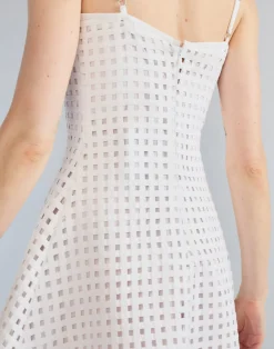 Outlet Cynthia Rowley Birdcage Mini Dress White