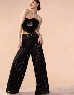 Outlet Cynthia Rowley Birdcage Pants BLACK