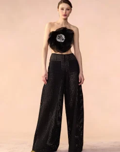 Outlet Cynthia Rowley Birdcage Pants BLACK