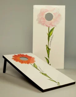 New Cynthia Rowley Bloom Cornhole Boards PNKORG