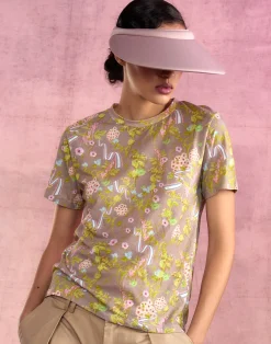 Sale Cynthia Rowley Bloom Tee CMLFLR