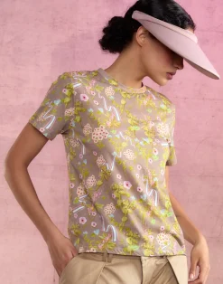 Sale Cynthia Rowley Bloom Tee CMLFLR