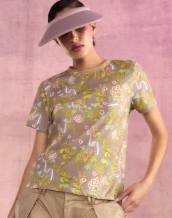 Sale Cynthia Rowley Bloom Tee CMLFLR