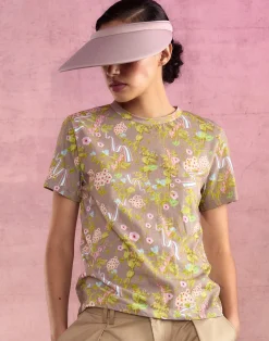 Sale Cynthia Rowley Bloom Tee CMLFLR