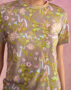 Sale Cynthia Rowley Bloom Tee CMLFLR