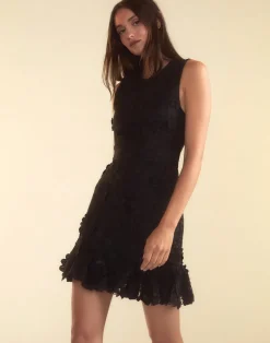 Online Cynthia Rowley Blooming Lace Cocktail Dress BLACK