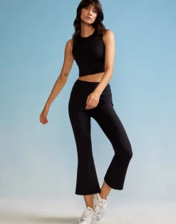 Discount Cynthia Rowley Bonded Active Pant BLACK
