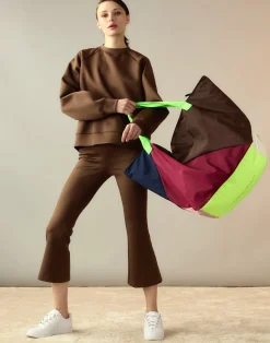 Fashion Cynthia Rowley Bonded Active Pant Brown