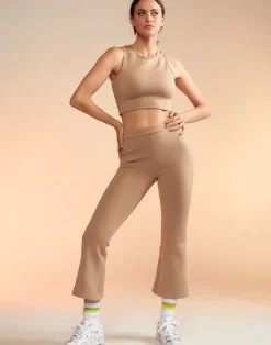 Clearance Cynthia Rowley Bonded Active Pant CAMEL