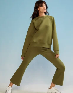 New Cynthia Rowley Bonded Active Pant DRKGR