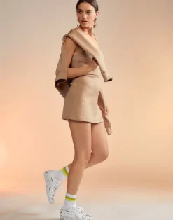 Outlet Cynthia Rowley Bonded Basics Dress CAMEL