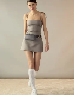 Outlet Cynthia Rowley Bonded Basics Dress GRAY