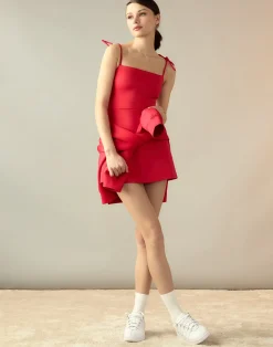 New Cynthia Rowley Bonded Basics Dress Red