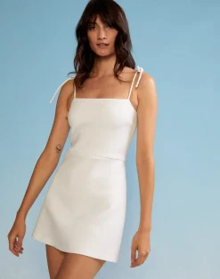 Discount Cynthia Rowley Bonded Basics Dress White