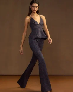 Clearance Cynthia Rowley Bonded Fit and Flare Pant NABUR