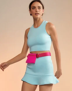 Fashion Cynthia Rowley Bonded Mini Skirt BLUE