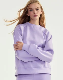 Sale Cynthia Rowley Bonded Pullover Sweatshirt LVNDR