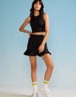 Best Cynthia Rowley Bonded Racer Tank BLACK