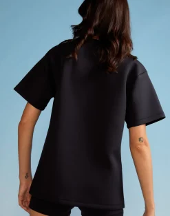Discount Cynthia Rowley Bonded Tee BLACK