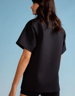 Discount Cynthia Rowley Bonded Tee BLACK