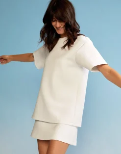 Online Cynthia Rowley Bonded Tee White