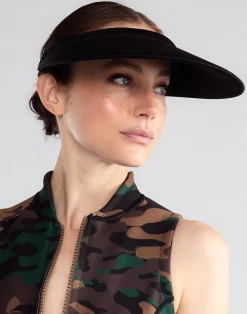 Clearance Cynthia Rowley Bonded Visor BLACK