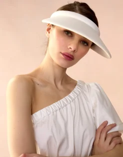 Online Cynthia Rowley Bonded Visor White