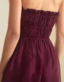 Clearance Cynthia Rowley Buckle Up Silk Organza Dress BRGDY