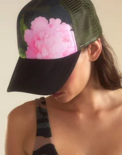Hot Cynthia Rowley Camo Trucker Hat GRNCAM