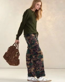 Outlet Cynthia Rowley Camouflage Cargo Pants GRNCAM