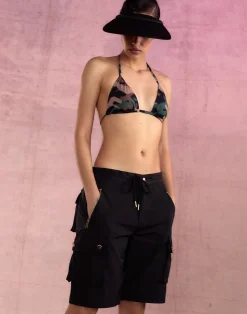 Online Cynthia Rowley Cargo Board Shorts BLACK