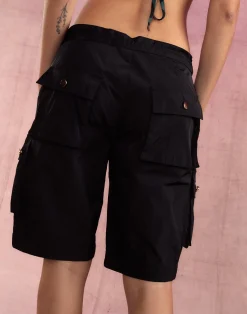 Online Cynthia Rowley Cargo Board Shorts BLACK