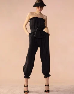 Hot Cynthia Rowley Cassis Jumpsuit BLACK