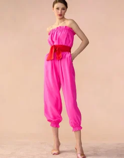 Clearance Cynthia Rowley Cassis Jumpsuit PNKRD