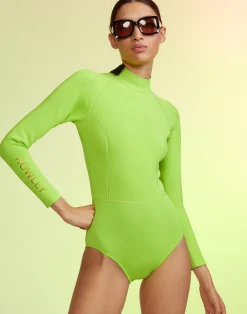 Sale Cynthia Rowley Cheeky Wetsuit NEONG