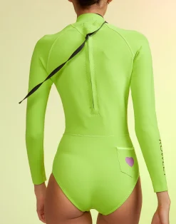 Sale Cynthia Rowley Cheeky Wetsuit NEONG