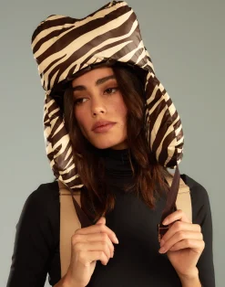 Fashion Cynthia Rowley Cloud Trapper Hat ZEBRA