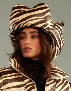 Fashion Cynthia Rowley Cloud Trapper Hat ZEBRA