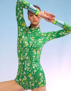 Clearance Cynthia Rowley Clover Wetsuit GRNMT