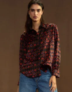 New Cynthia Rowley Collectible Silk Shirt GEOBLRD